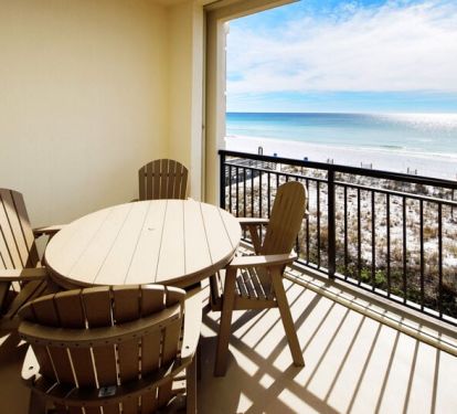 Balcony - 
Bella Riva Resort, Okaloosa Island Fort Walton Beach Florida Vacation Rentals