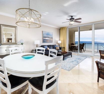Dining Area - 
Bella Riva Resort, Okaloosa Island Fort Walton Beach Florida Vacation Rentals