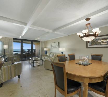 Dining room with gulf views
