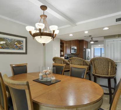 Dining room with gulf views
