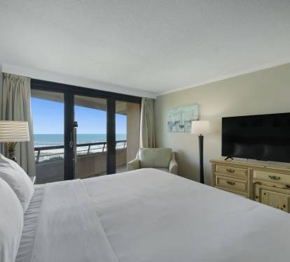King master bedroom with gulf views