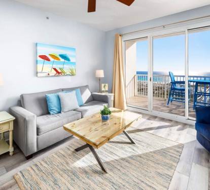 Living Room - 
Summer Place Resort, Unit 305 Okaloosa Island Fort Walton Beach Vacation Rentals