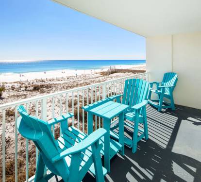 Balcony - 
Gulf Dunes 309 Fort Walton Beach Okaloosa Island Vacation Rentals