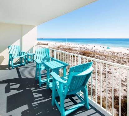 Balcony - 
Gulf Dunes 309 Fort Walton Beach Okaloosa Island Vacation Rentals