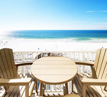 Balcony View - Gulf Dunes Resort Unit 616 / Okaloosa Island / Fort Walton Beach Vacation Rentals