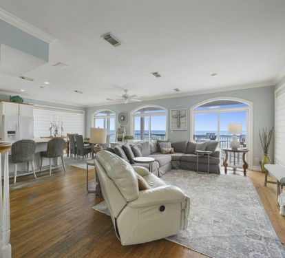 Sweeping views of the gulf from the front door