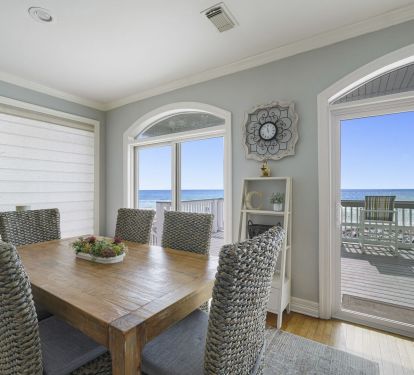 Dining room with gulf views