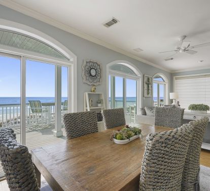 Dining room with gulf views