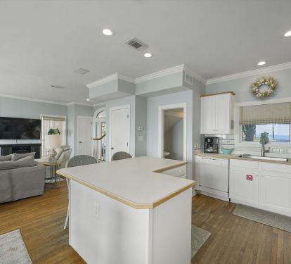 Kitchen with island seating