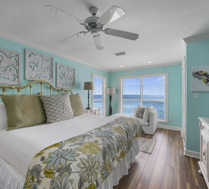 1st king master suite with gulf views (2nd floor)