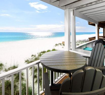 Balcony - 
Sanddollar Townhomes Unit 6 Miramar Beach Destin Florida Vacation Beach House Rentals