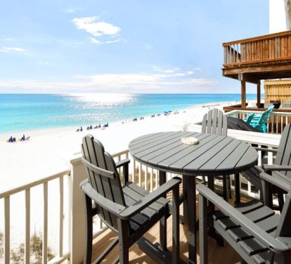Balcony Second Level - 
Sanddollar Townhomes Unit 6 Miramar Beach Destin Florida Vacation Beach House Rentals