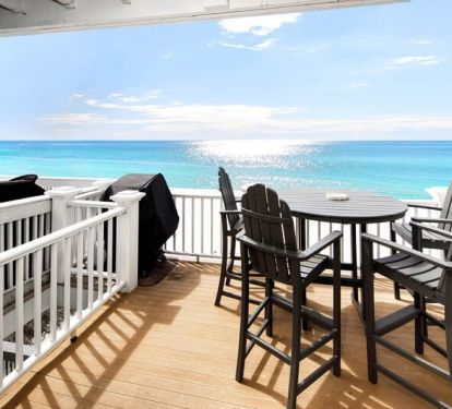 Balcony Second Level - 
Sanddollar Townhomes Unit 6 Miramar Beach Destin Florida Vacation Beach House Rentals