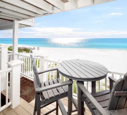 Balcony First Level - 
Sanddollar Townhomes Unit 6 Miramar Beach Destin Florida Vacation Beach House Rentals