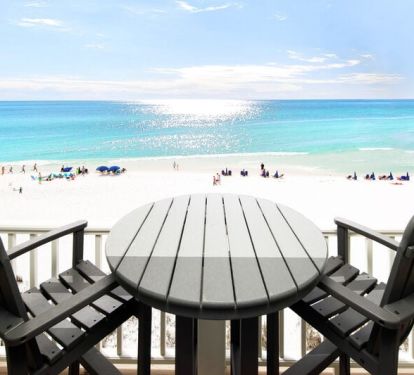 Master Bedroom Balcony Third Level - 
Sanddollar Townhomes Unit 6 Miramar Beach Destin Florida Vacation Beach House Rentals