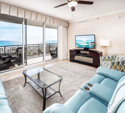 Living Room - 
Bella Riva Resort, Okaloosa Island, Fort Walton Beach, FL Vacation Rentals