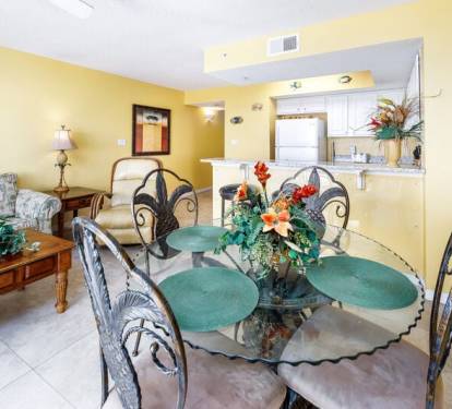 Dining Area - 
Gulf Dunes Resort Unit 107 Okaloosa Island Florida
