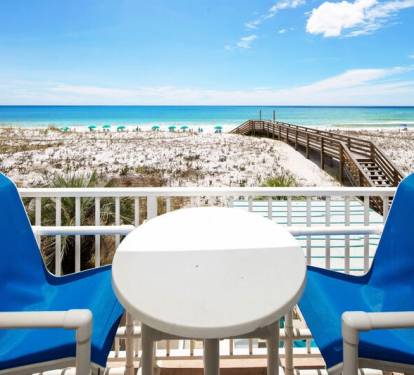 Balcony - 
Gulf Dunes 214 Fort Walton Beach Okaloosa Island Vacation Rentals