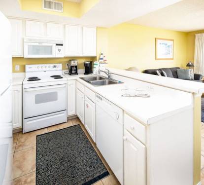 Kitchen - 
Gulf Dunes 214 Fort Walton Beach Okaloosa Island Vacation Rentals