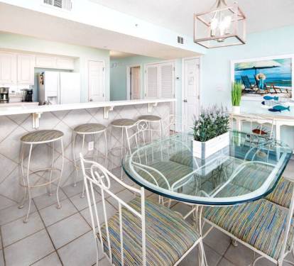 Dining Area - 
Gulf Dunes 217 Fort Walton Beach Florida Okaloosa Island Vacation Rentals