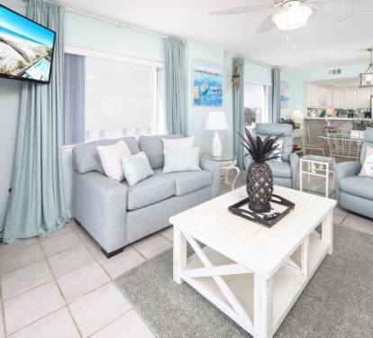 Living Room - 
Gulf Dunes 217 Fort Walton Beach Florida Okaloosa Island Vacation Rentals