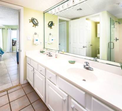 Master Bathroom - 
Gulf Dunes 217 Fort Walton Beach Florida Okaloosa Island Vacation Rentals