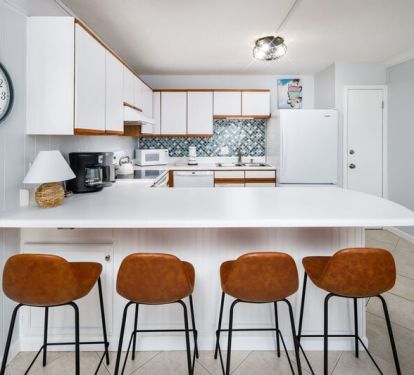 Kitchen - Aqua Villa Resort, Okaloosa Island, Fort Walton Beach, Vacation Condos by Sunset Resort Rentals