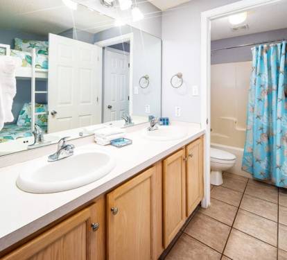 Vanity Area located adjacent to Bunkbeds- 
Sandpiper Cove Resort 9106 Holiday Isle Destin Florida Vacation Rentals