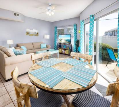Dining Area - 
Sandpiper Cove Resort 9106 Holiday Isle Destin Florida Vacation Rentals