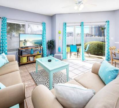 Living Room - 
Sandpiper Cove Resort 9106 Holiday Isle Destin Florida Vacation Rentals