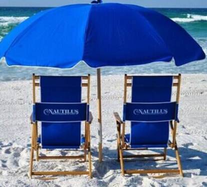 Enjoy your beach day with complimentary beach chairs for guests