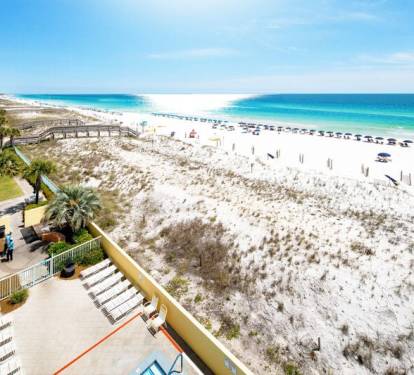 Balcony - 
Pelican Isle 414 Fort Walton Beach Okaloosa Island Vacation Rentals