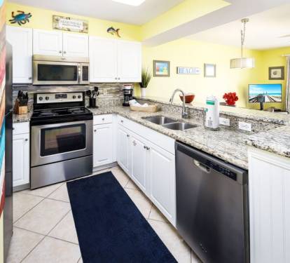 Kitchen - 
Pelican Isle 414 Fort Walton Beach Okaloosa Island Vacation Rentals