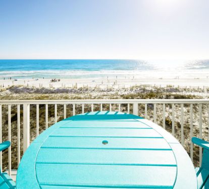 Balcony - 
Gulf Dunes 408 Fort Walton Beach Okaloosa Island Vacation Rentals