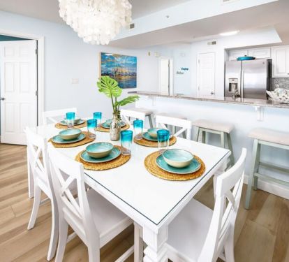 Dining Area - 
Gulf Dunes 408 Fort Walton Beach Okaloosa Island Vacation Rentals
