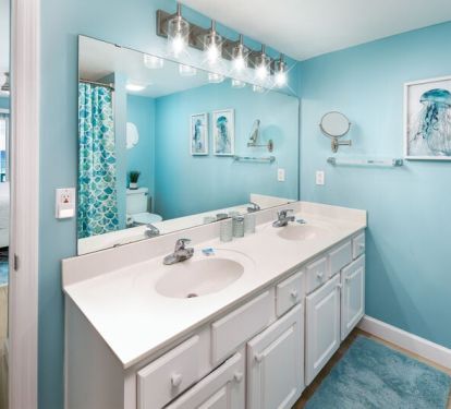 Master Bathroom  - Gulf Dunes 408 Fort Walton Beach Okaloosa Island Vacation Rentals