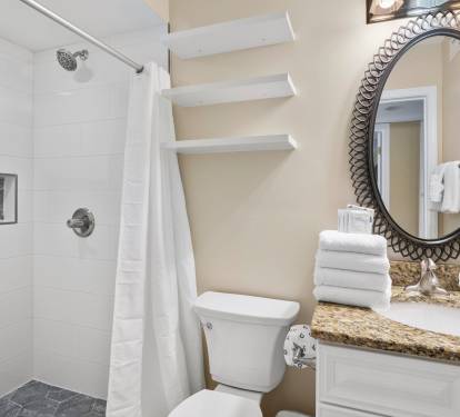 Shared Guest Bathroom for Convenience of All Guests