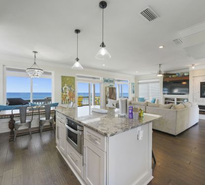 View of the main level from the kitchen