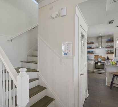 Stairway to upper floors