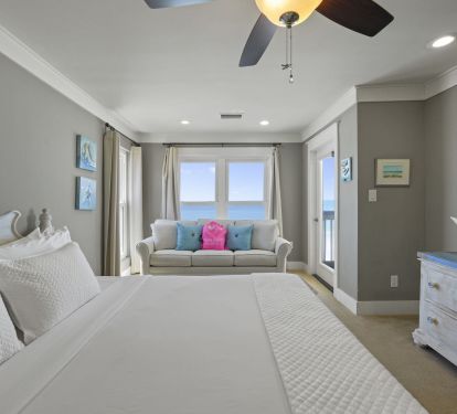 2nd master bedroom with king bed and queen sleeper sofa