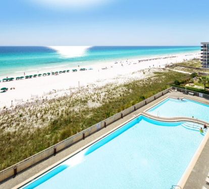 Private Balcony - Waters Edge Resort unit 613 Okaloosa Island Fort Walton Beach Vacation Rentals by Sunset Resort Rentals