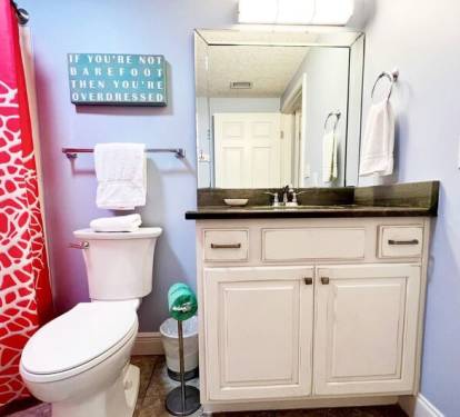 Guest Bathroom - Waters Edge Resort Unit 311 Okaloosa Island Fort Walton Beach Vacation Rentals