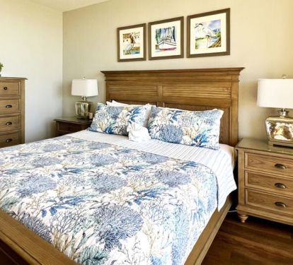 Master Bedroom - Waters Edge Resort Unit 304 Okaloosa Island Fort Walton Beach Vacation Rentals by Sunset Resort Rentals