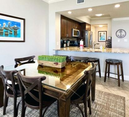 Dining Area - Waters Edge Resort Unit 304 Okaloosa Island Fort Walton Beach Vacation Rentals by Sunset Resort Rentals
