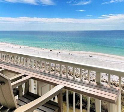 Beachfront Balcony - Waters Edge Resort Unit 604 Okaloosa Island Fort Walton Beach Vacation Rentals by Sunset Resort Rentals