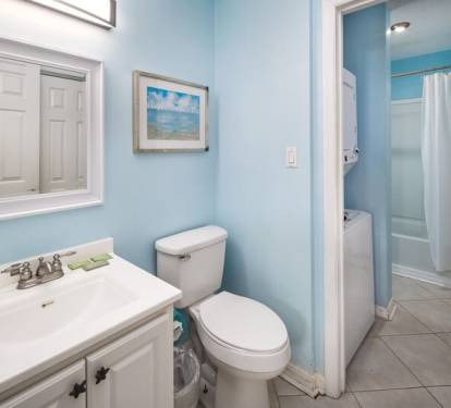 Bathroom from Bedroom - 
Gulf Dunes 507 Fort Walton Beach Okaloosa Island Vacation Rentals