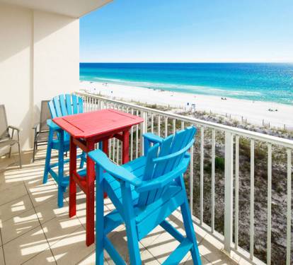 Balcony - 
Gulf Dunes 507 Fort Walton Beach Okaloosa Island Vacation Rentals