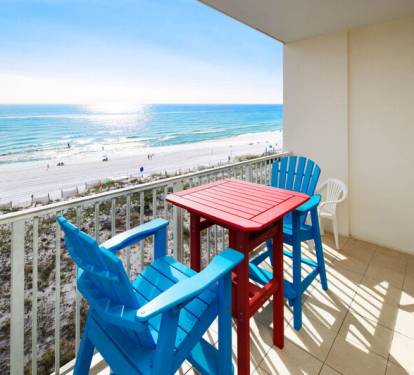 Balcony - 
Gulf Dunes 507 Fort Walton Beach Okaloosa Island Vacation Rentals