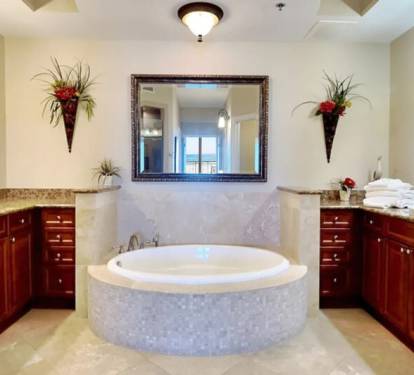 Master Bathroom - Bella Riva Resort Unit 205, Okaloosa Island Fort Walton Beach Florida Vacation Condo Rentals by Sunset Resort Rentals
