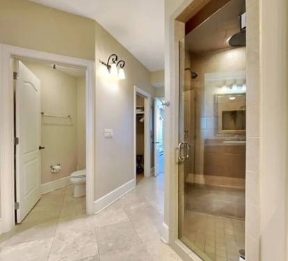 Master Bathroom - Bella Riva Resort Unit 205, Okaloosa Island Fort Walton Beach Florida Vacation Condo Rentals by Sunset Resort Rentals